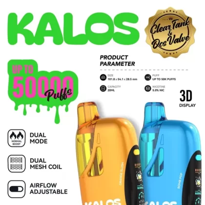 KALOS 50K Puff Disposable Device - 50,000 Puffs - Triple Berry Ice