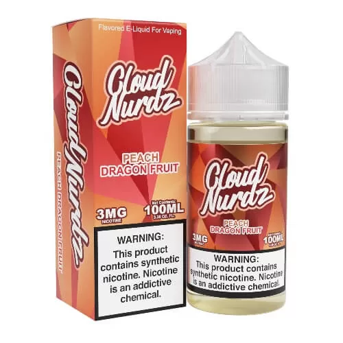Cloud Nurdz E-Liquid – Peach Dragonfruit 100ml