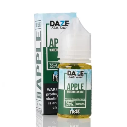 ICED WATERMELON – RED’S APPLE E-JUICE – 7 DAZE SALT – 30ML – 30MG - Vapebar Pk