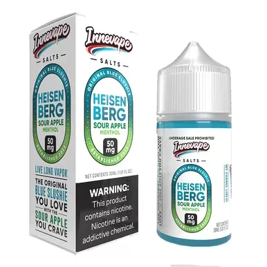 Heisenberg Sour Apple Menthol Innevape Salts 30mL - Nicotine Level#24mg>35mg>50mg