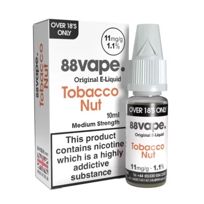Tobacco Nut Liquid E-Liquid by 88vape (10ml) - 11mg