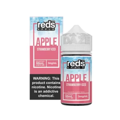7 Daze – Reds Strawberry Iced 60mL - Vapebazaar Pk