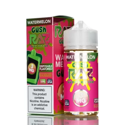 Pod Juice X RAZ E-Liquid - Watermelon Gush - 100mL - 3mg