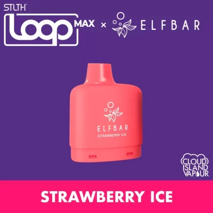 STLTH LOOP MAX X ELFBAR Pod Pack – Strawberry Ice - Strength#20mg
