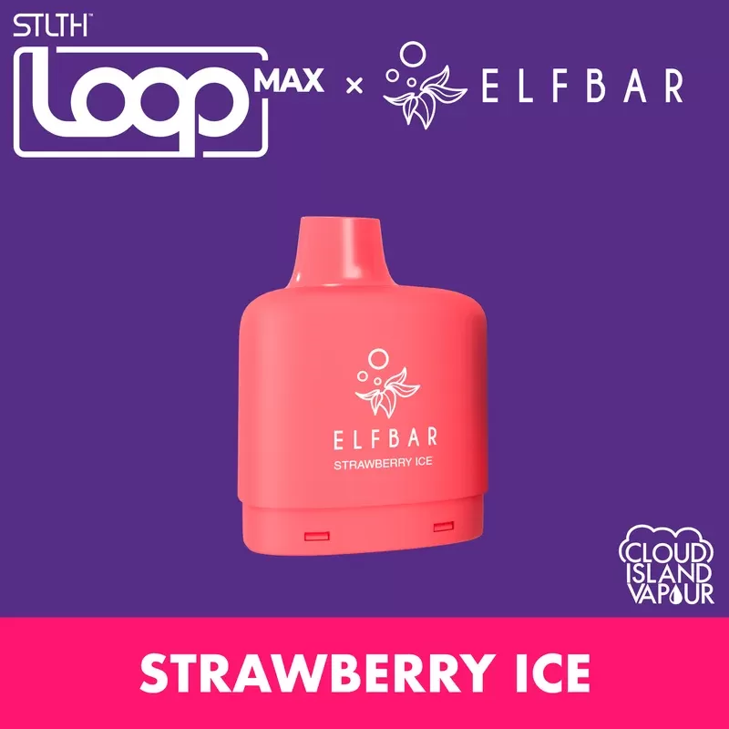 STLTH LOOP MAX X ELFBAR Pod Pack – Strawberry Ice - Strength#20mg