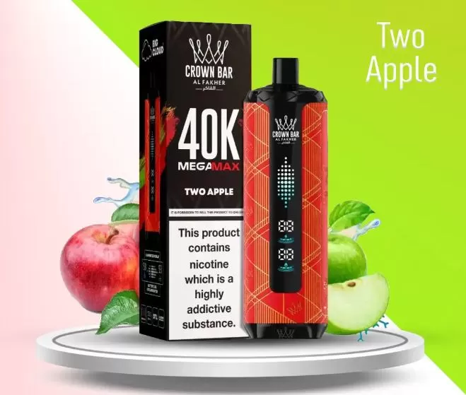 Al Fakher - Crown Bar Mega Max 40K Disposable Vape (40,000 Puffs) - Strawberry Punch / 6 mg - Image 3