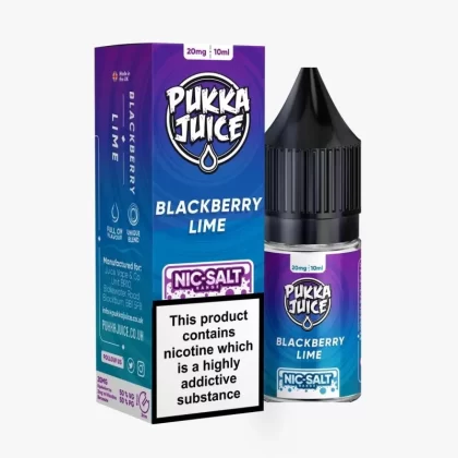 Blackberry Lime Nic Salt By Pukka Juice - 20mg