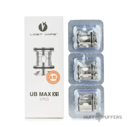 Lost Vape UB Max Coils - Resistance#0.15 ohm UB Max X1>0.2 ohm UB Max X2>0.3 ohm UB Max X3