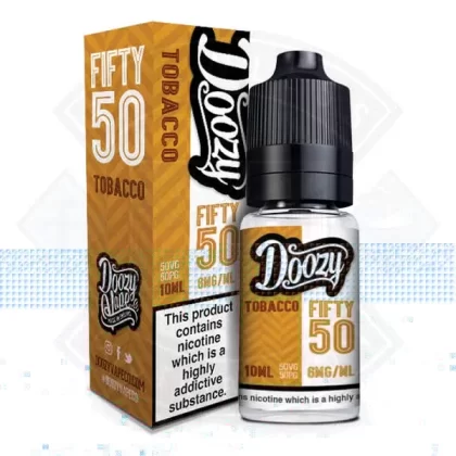 Doozy Vape 50:50 Tobacco 10ml - Size#6mg>12mg>18mg>3mg