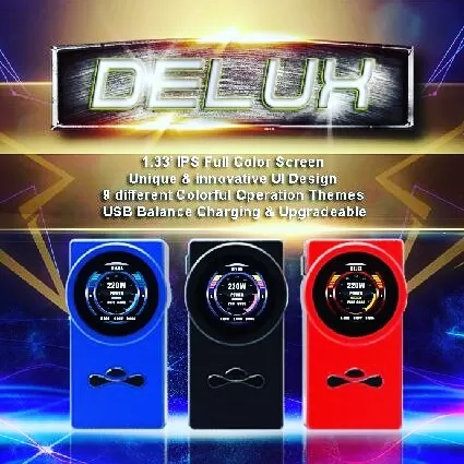 Hugo Vapor DELUX 220W Box Mod - Black - Image 3