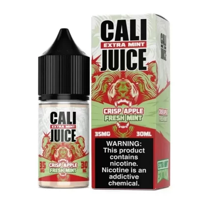 Extra Mint Crisp Apple Fresh Mint Nicotine Salt by Cali Juice - Size#30ml~Nicotine#35MG>50MG