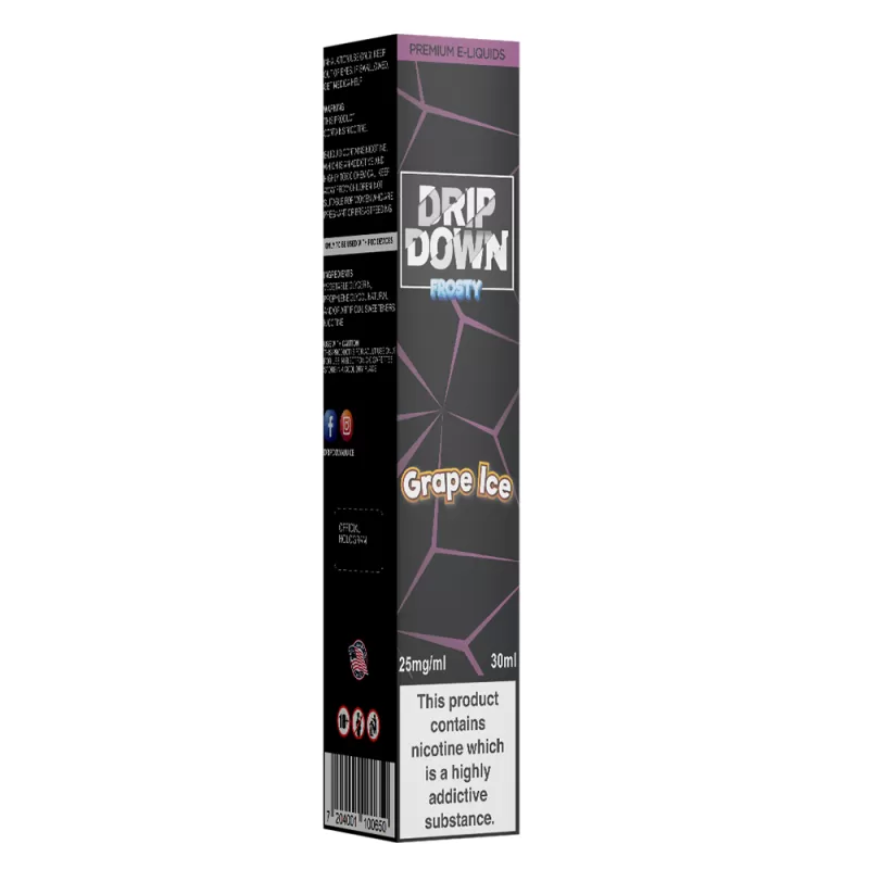 Drip Down Saltnic Frosty Grape Ice 30ml - Vapebazaar Pk - Image 2