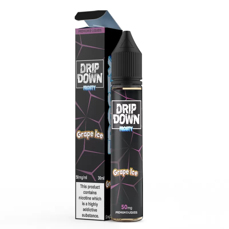 Drip Down Saltnic Frosty Grape Ice 30ml - Vapebazaar Pk - Image 3