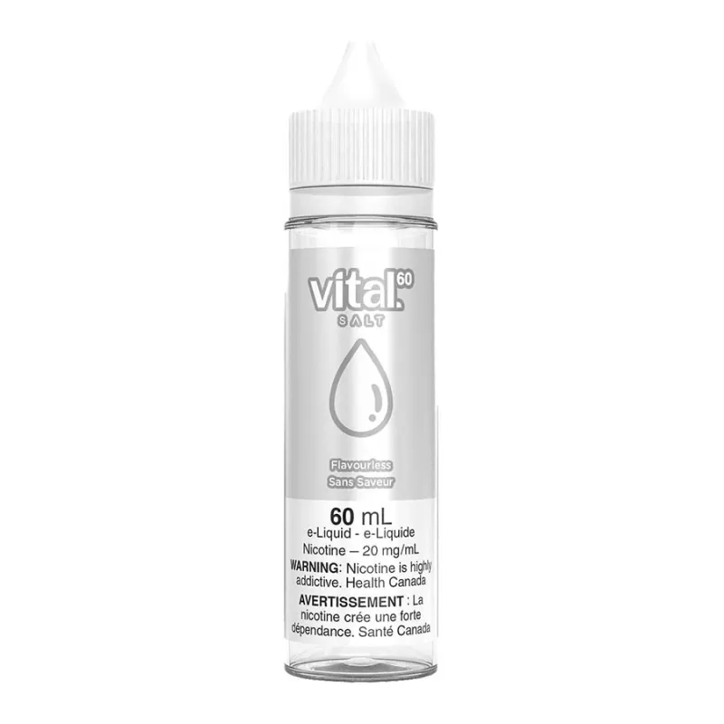 Vital Salt Nic E-Liquid - Flavourless 60ml - 20mg/ml