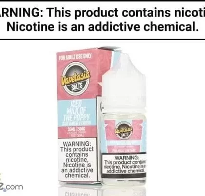 ICED MILK OF THE POPPY BY VAPETASIA SALT 30ML - Vapejuice