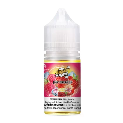 SLUGGER Jaw Breaker Salt – Strawberry Raspberry Ice 30ml (20, 35, 50mg) - Vape Product, Vape Product