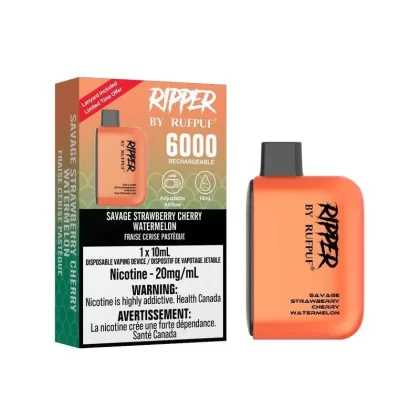 RUFPUF Ripper 6000 Disposable – Savage Strawberry Cherry Watermelon