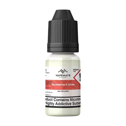 Vapemate Classic Strawberries & Cream 10ml - 3mg - Vape Product