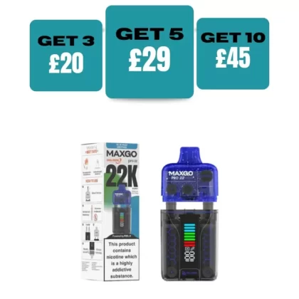 Relx Maxgo 22k Prefilled Pod Kit - £7.99 or 3 For £20 - Triple Grape