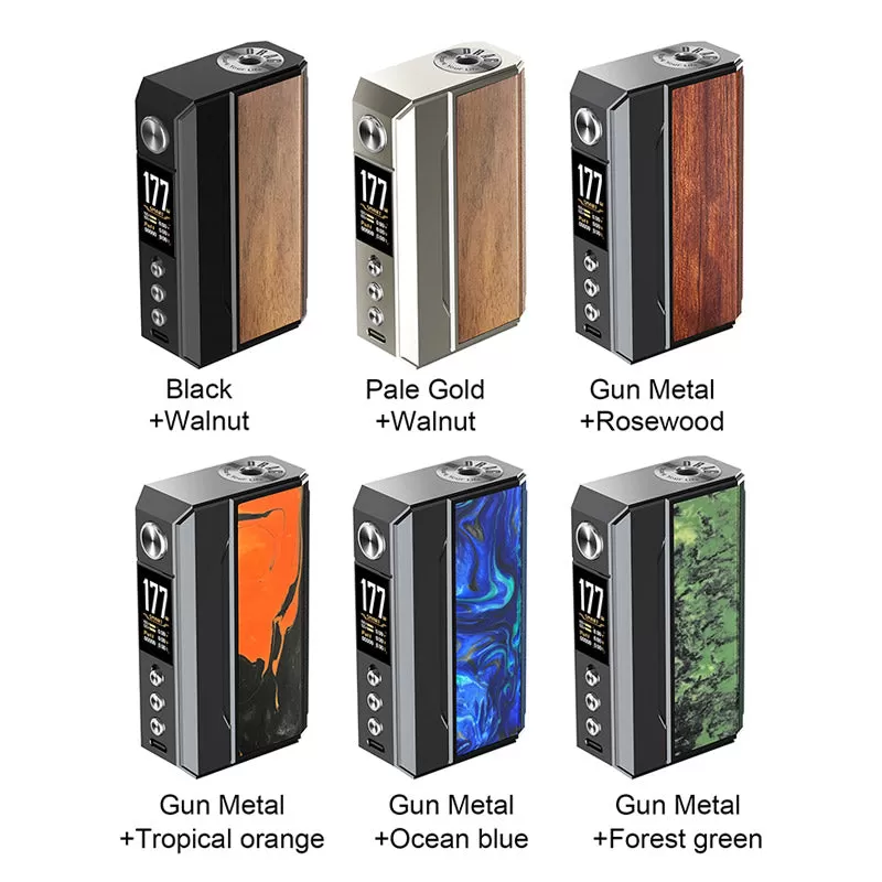 VOOPOO Drag 4 Box Mod - Gunmetal+Ocean Blue/Resin Series(Standard) - Image 2