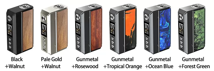 VOOPOO Drag 4 Box Mod - Gunmetal+Ocean Blue/Resin Series(Standard) - Image 3