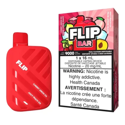 Flip Bar Disposable – Cherry Lemon Ice & Juicy Peach Ice