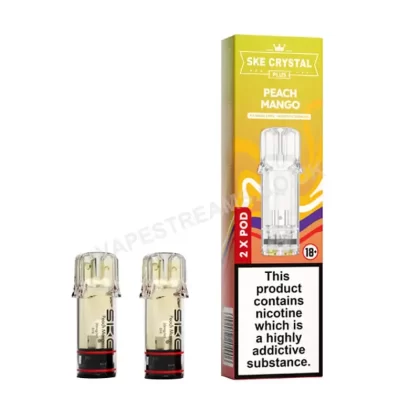 SKE Crystal Plus Peach Mango Prefilled Pod - Vapestreams Co