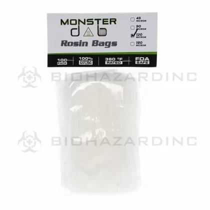 Monster Dab | Rosin Bags | 120μ – 3″ x 6″ – 100 Count - Ejuicewarehouse