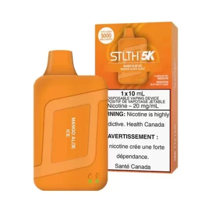 STLTH 5K Disposable Vape – Rechargeable – Mango Aloe Ice – 5000 Puffs