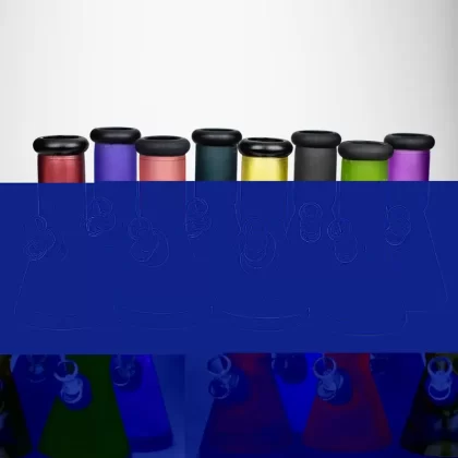 8″ Soft glass – 7mm Beaker – Water Bong